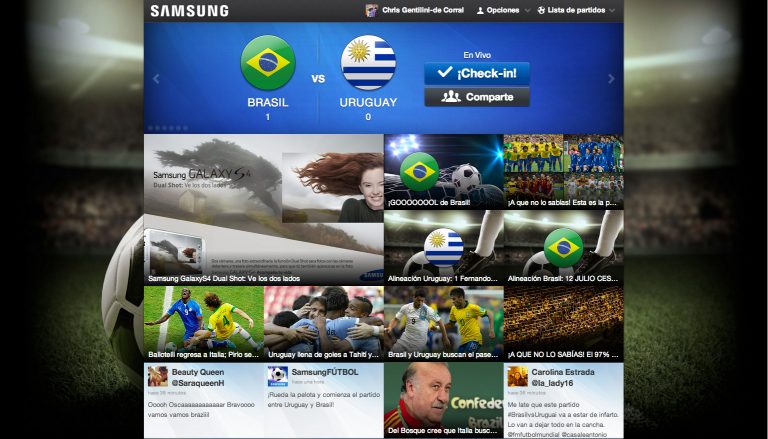 Samsung lanza plataforma de fútbol con ESPN, FOX Sports y Facebook