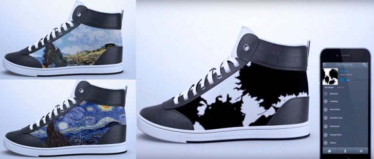 Crean Tenis que cambian de diseños mediante tu smartphone